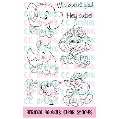 C.C. Designs Clear Stamps - African Animals